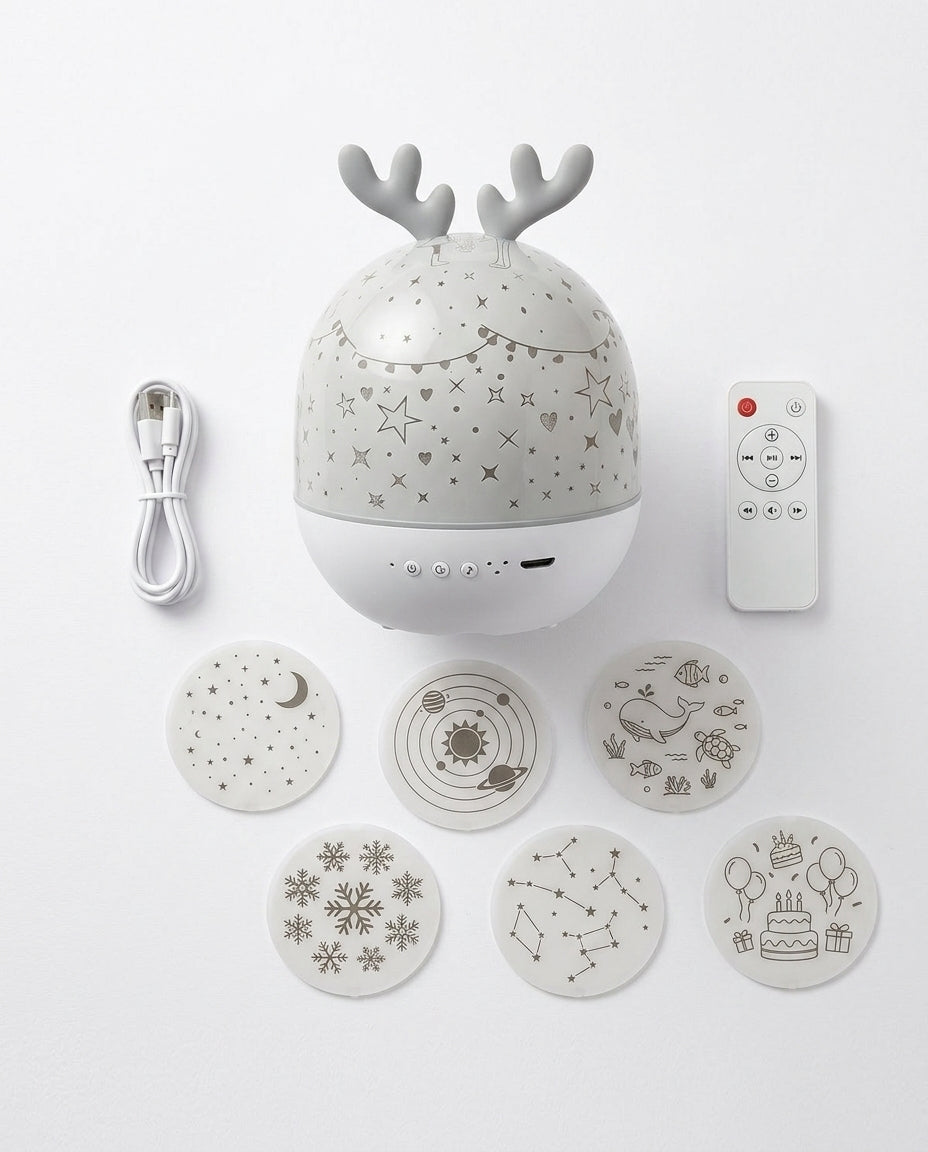 Star Projector Night Light | Kids Rotating Galaxy Lamp
