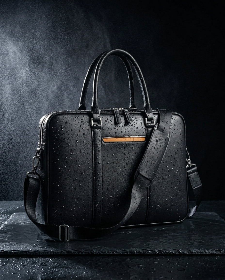 Leather Laptop Briefcase Crossbody Bag | Meridian Tote