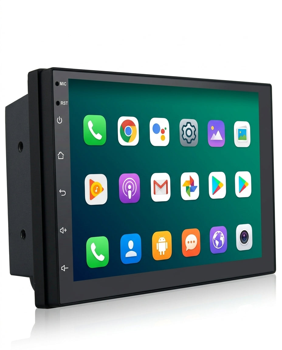 Android Double DIN Car Stereo | 10" Touch Screen & GPS
