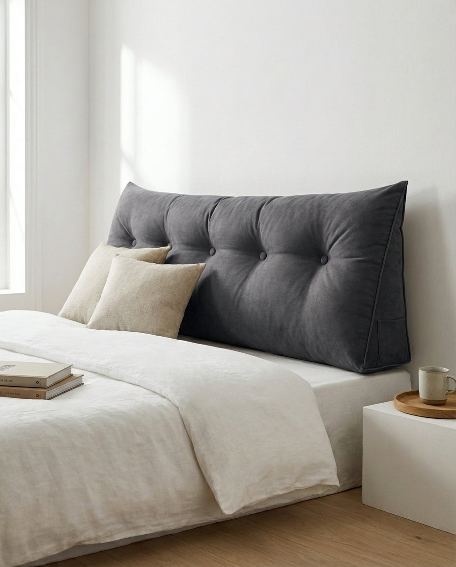 Bed Reading Pillow | Ergonomic Backrest Cushion for Sitting Up