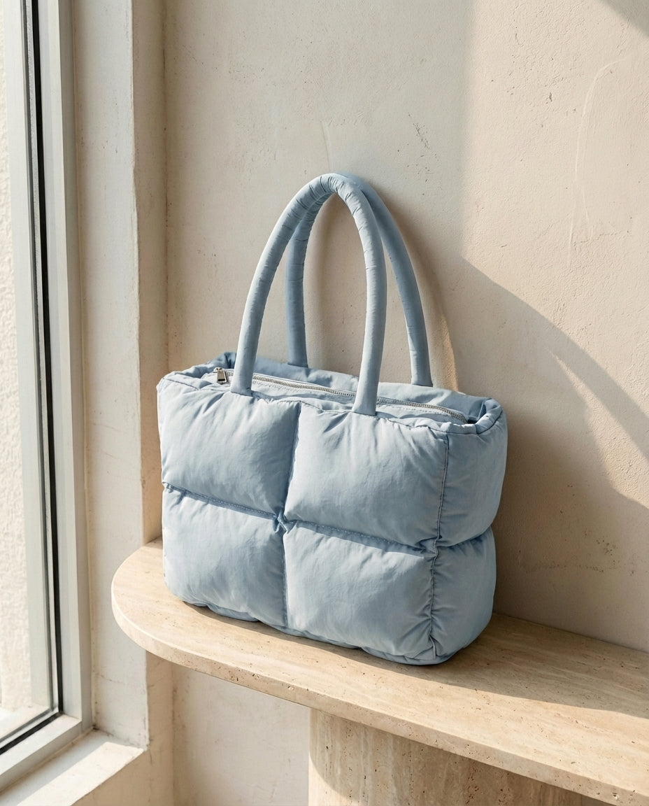 Puffer Shoulder Bag | Lightweight Everyday Carry – Cloud