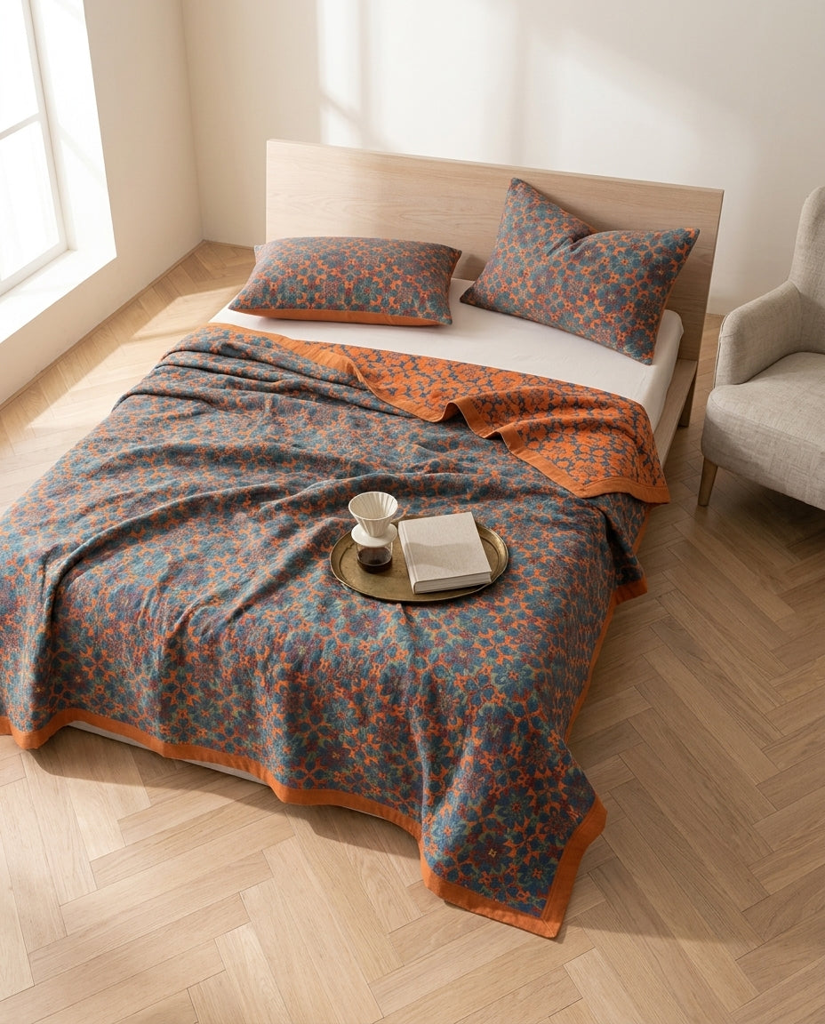 Six-Layer Cotton Blanket | Botanica Bloom Throw