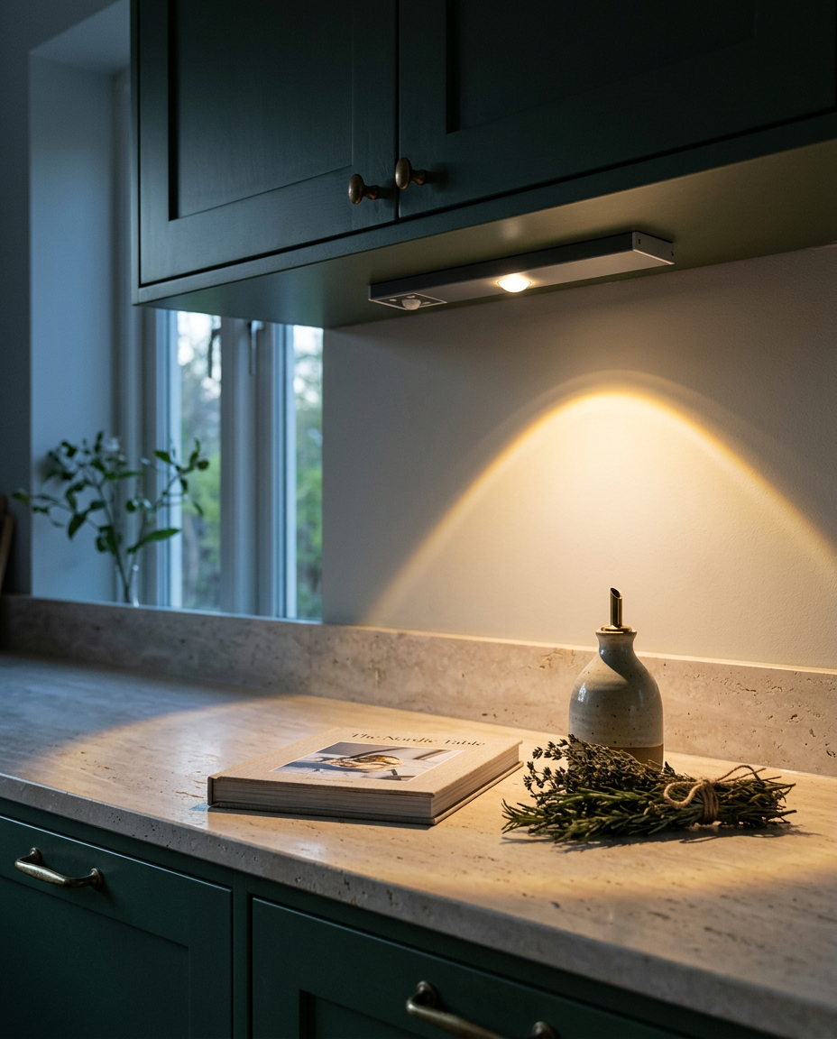 Motion Sensor LED Light Bar – Wireless Under-Cabinet Lamp