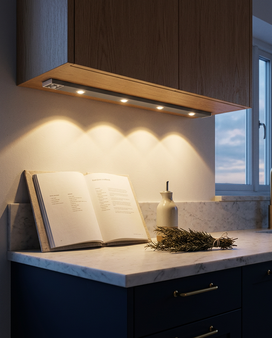 Motion Sensor LED Light Bar – Wireless Under-Cabinet Lamp