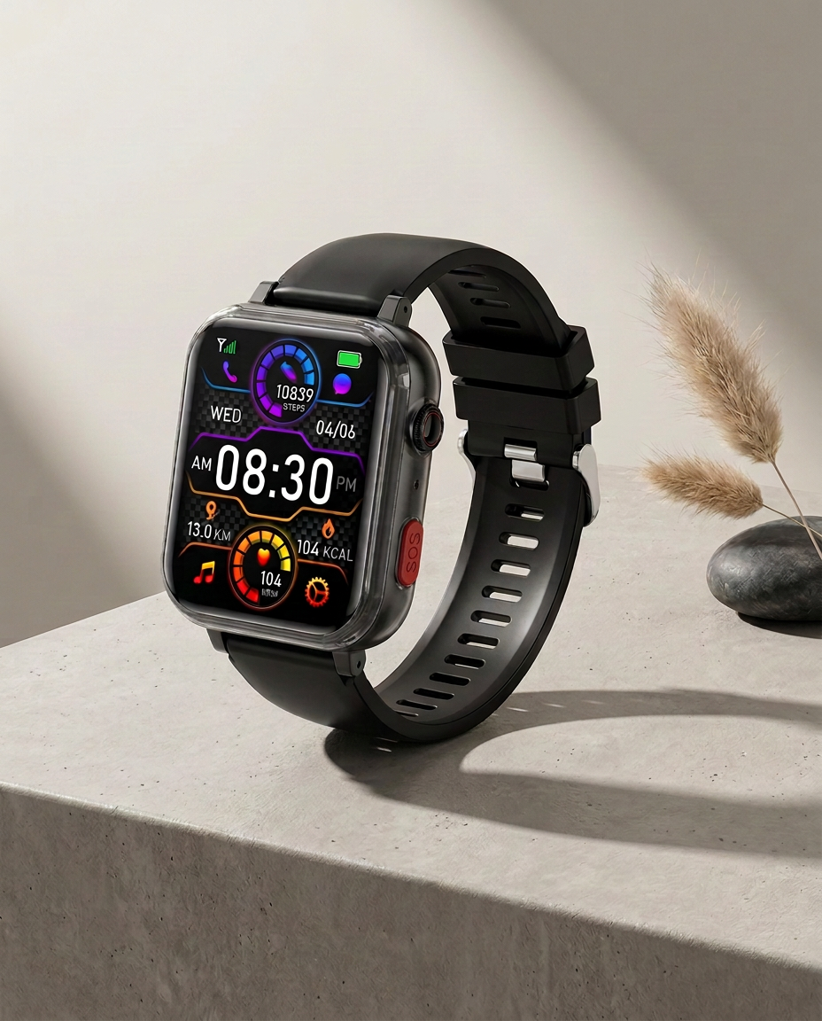 4G Health Smartwatch GPS SOS Blood Glucose | ConnectCare Pro