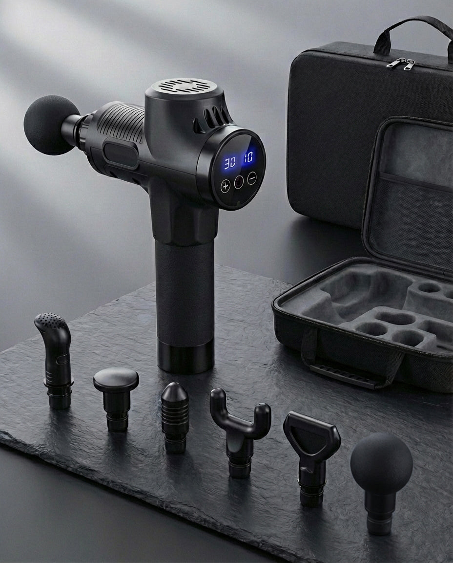 Massage Gun with 6 Attachments | Deep Muscle Relief