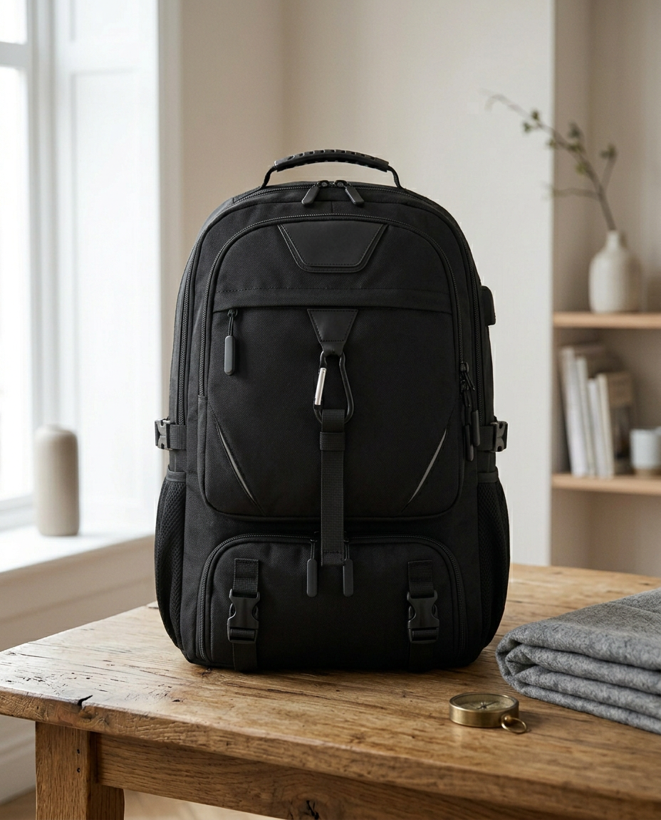 Expandable Travel Backpack 60L – Carry-On Rucksack