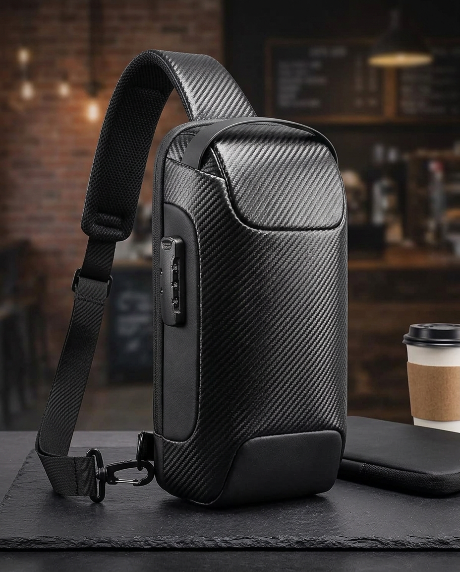 Anti-Theft Crossbody Sling Bag with USB Charging Port