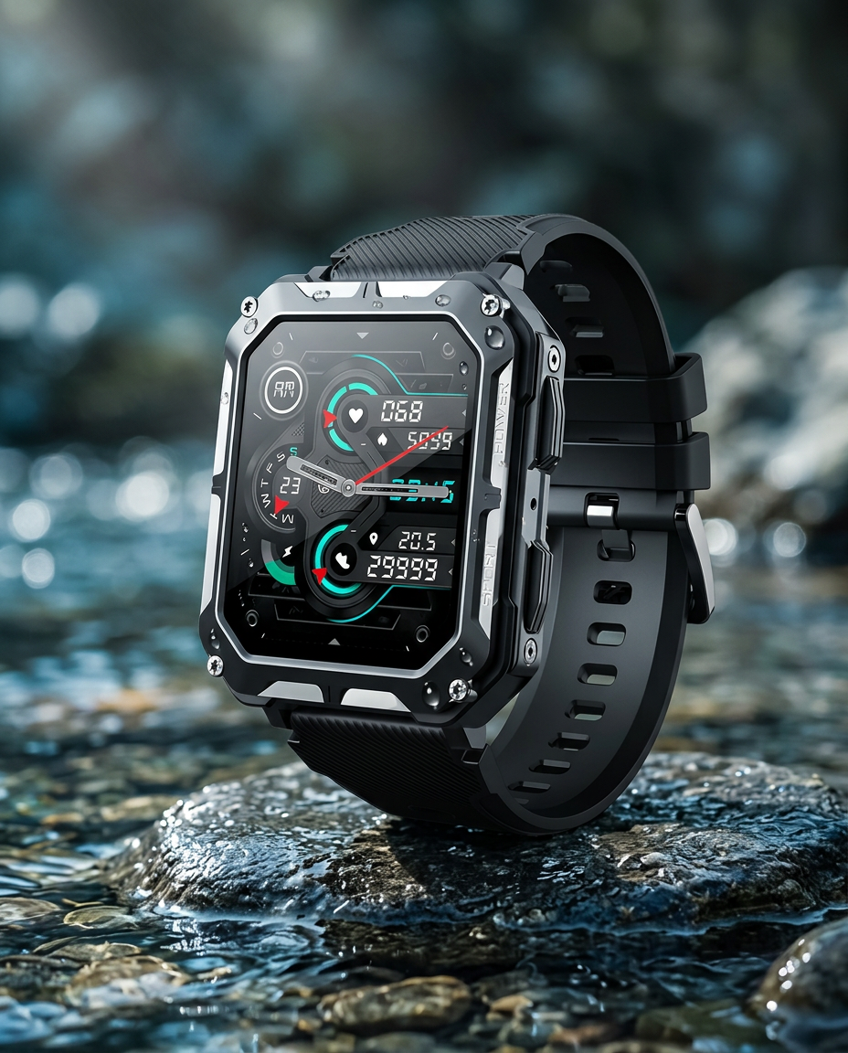 Rugged Smart Watch | Outdoor Tactical Sport Smartwatch
