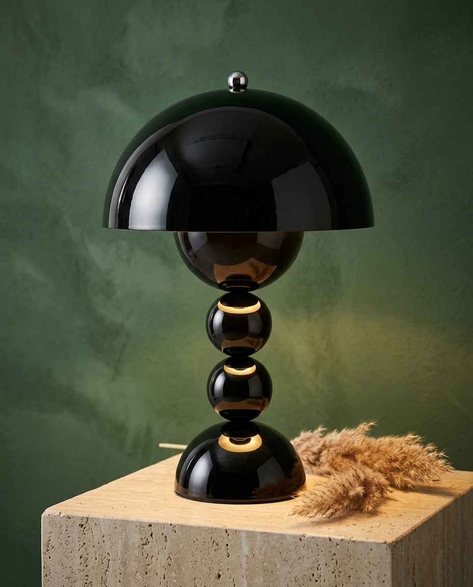 Scandinavian Table Lamp with Gold Accents | Orb Glow