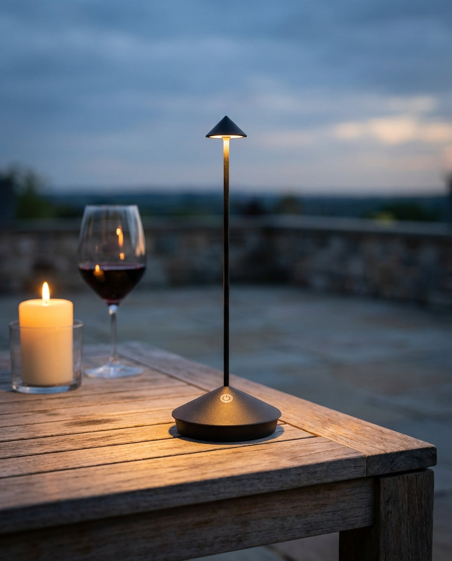 Cordless LED Table Lamp | Dimmable, Waterproof, Rechargeable