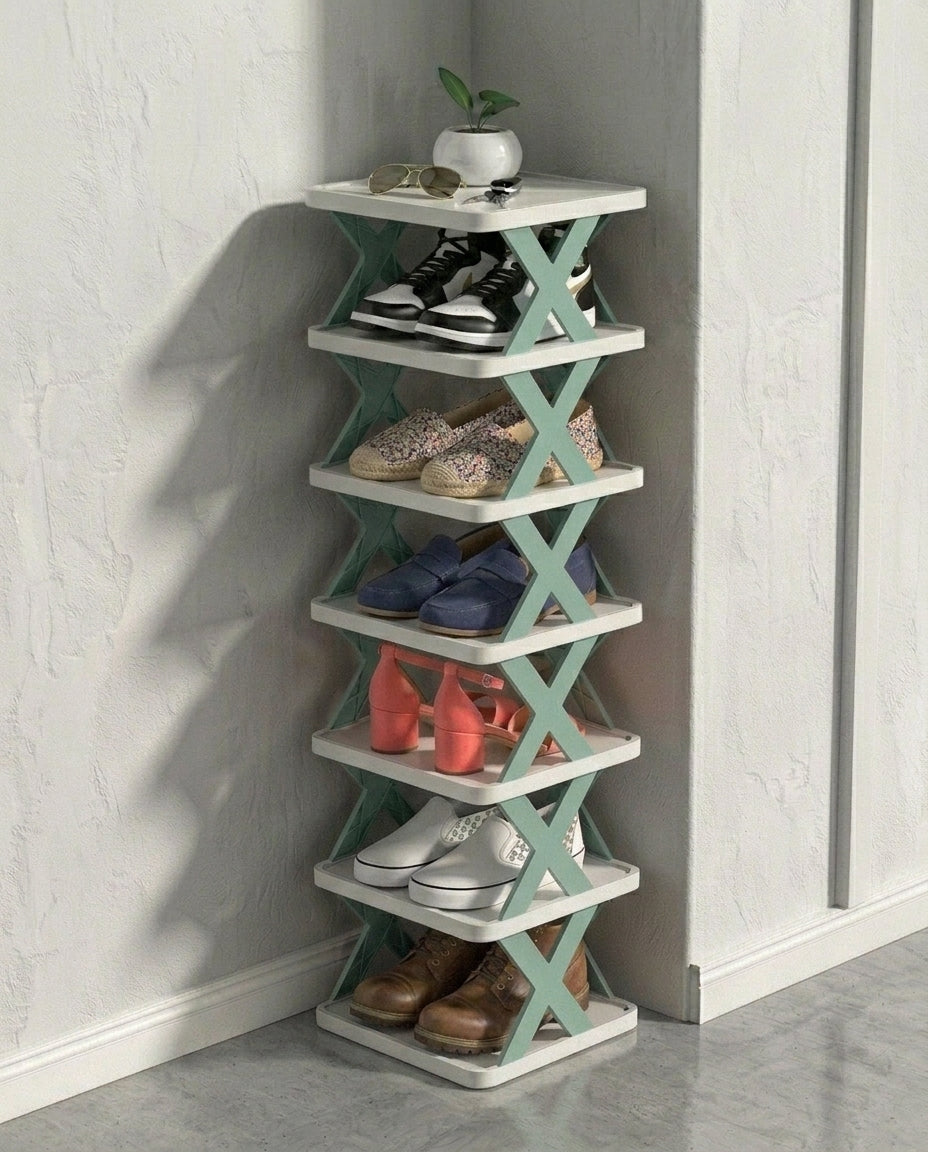 Vertical Shoe Rack | Multi-Tier Space-Saving Storage Stand