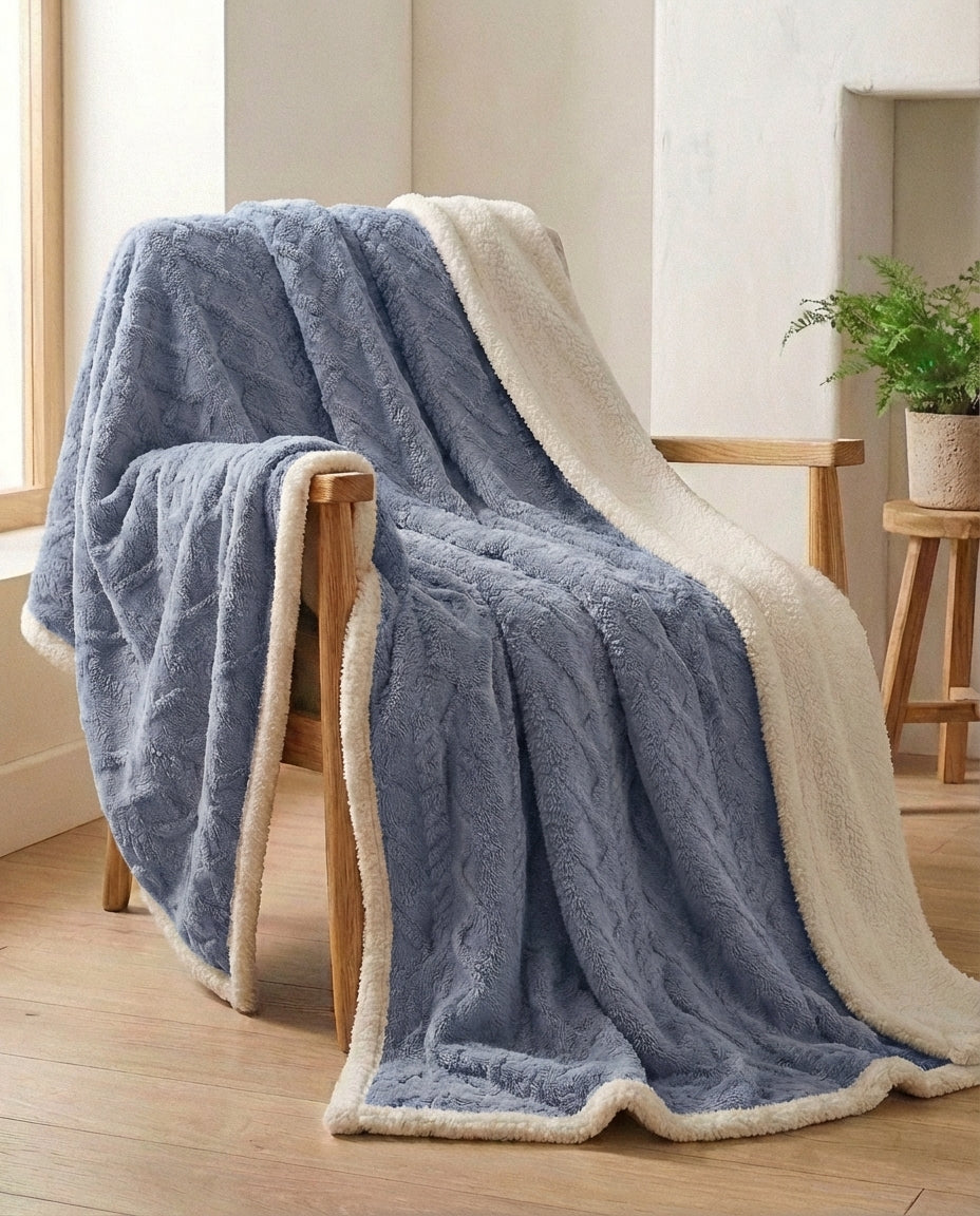Lambswool Fleece Winter Blanket | Heavyweight & Warm