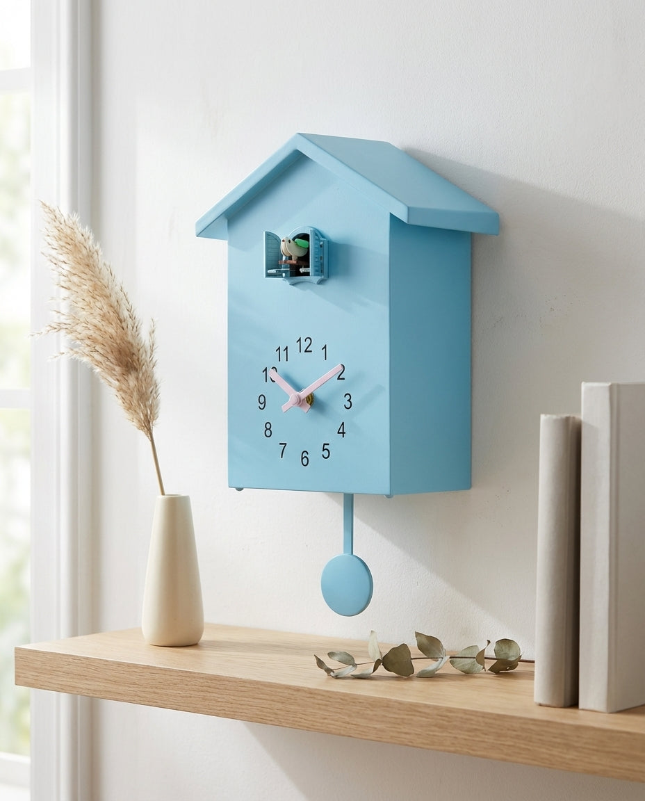 Cuckoo Wall Clock – Modern Minimalist Design | Silent Mode