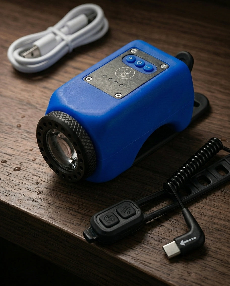 StreetGuard Cycle Beacon | 110dB Horn & COB Headlight in One