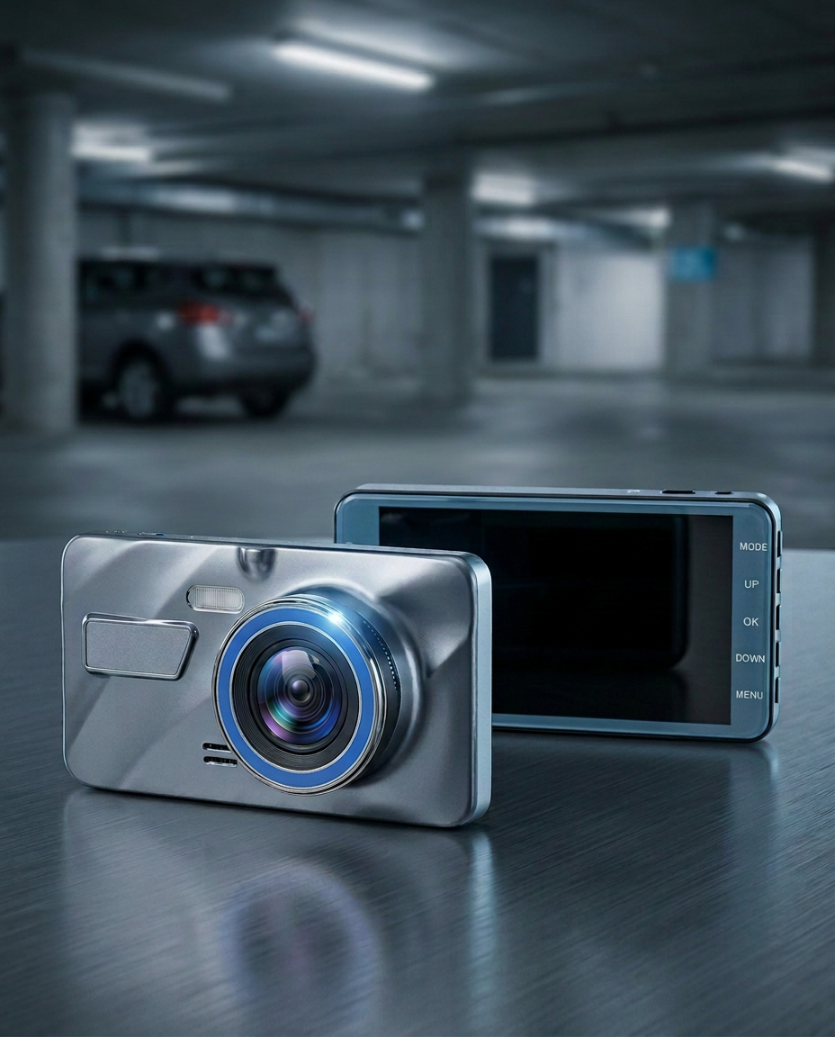 Dual Dashcam Front & Rear 1080P | Night Vision, G-Sensor