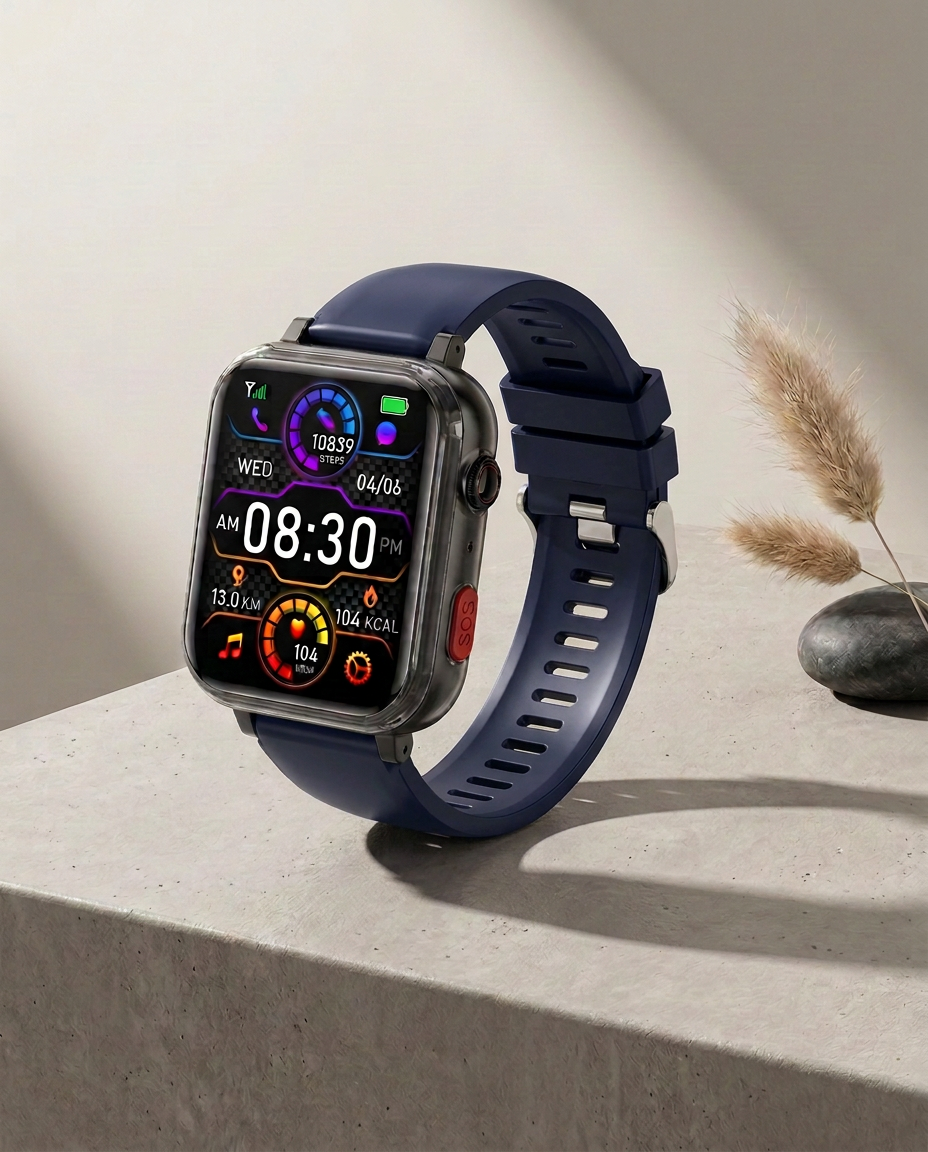 4G Health Smartwatch GPS SOS Blood Glucose | ConnectCare Pro