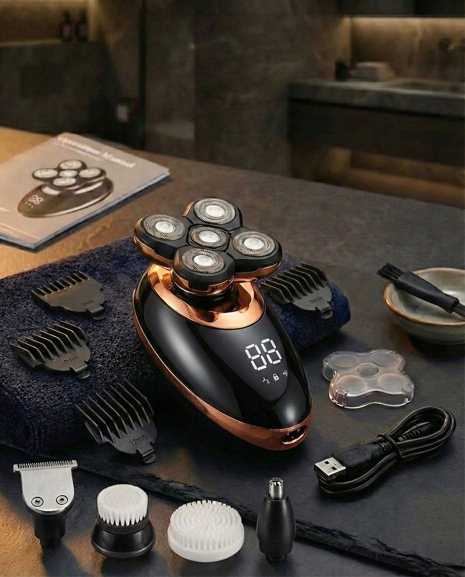 Men's Rotary Shaver – Waterproof Wireless Trimmer