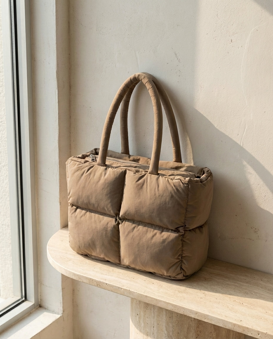 Puffer Shoulder Bag | Lightweight Everyday Carry – Cloud