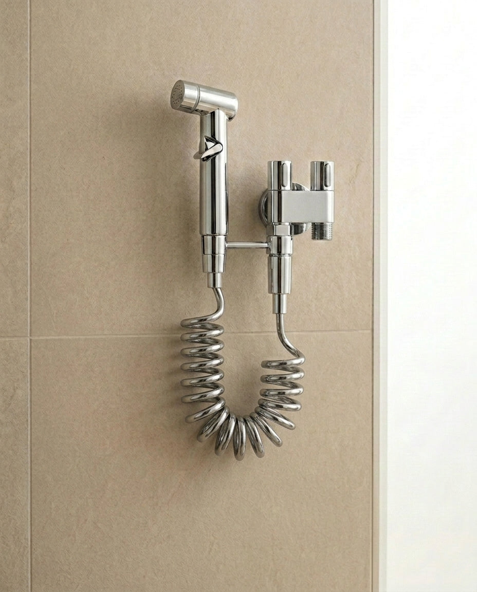 High-Pressure Bidet Sprayer | Wall-Mounted Toilet Spray Jet