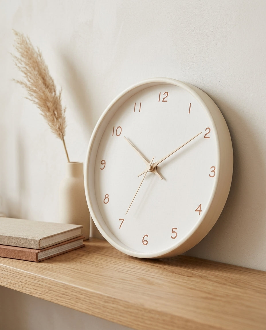 Silent Wood Wall Clock | Analogue Sweep Movement