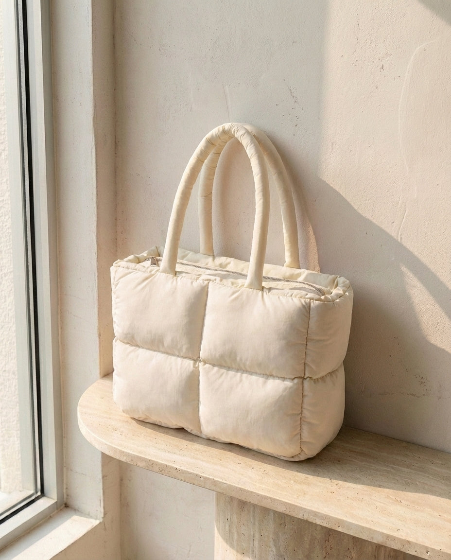 Puffer Shoulder Bag | Lightweight Everyday Carry – Cloud