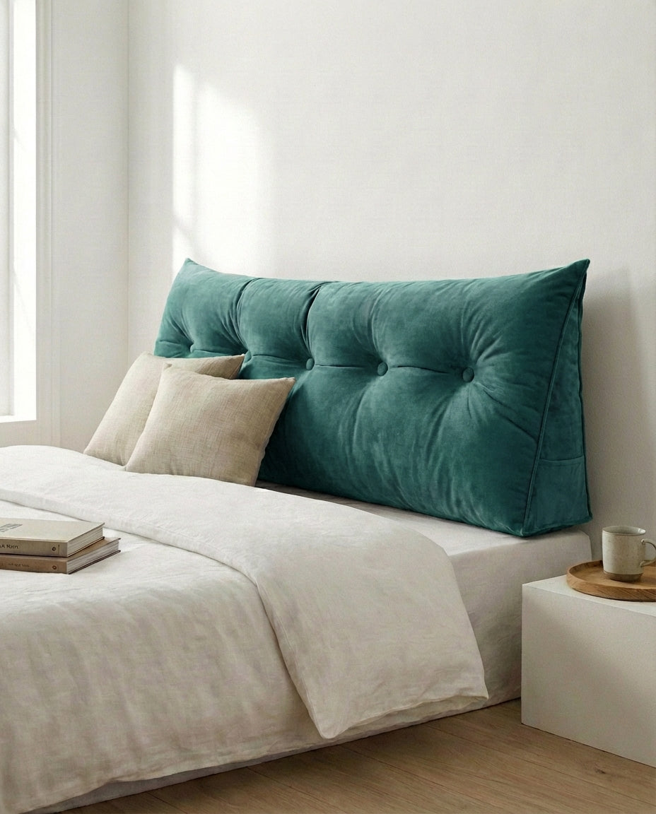 Bed Reading Pillow | Ergonomic Backrest Cushion for Sitting Up