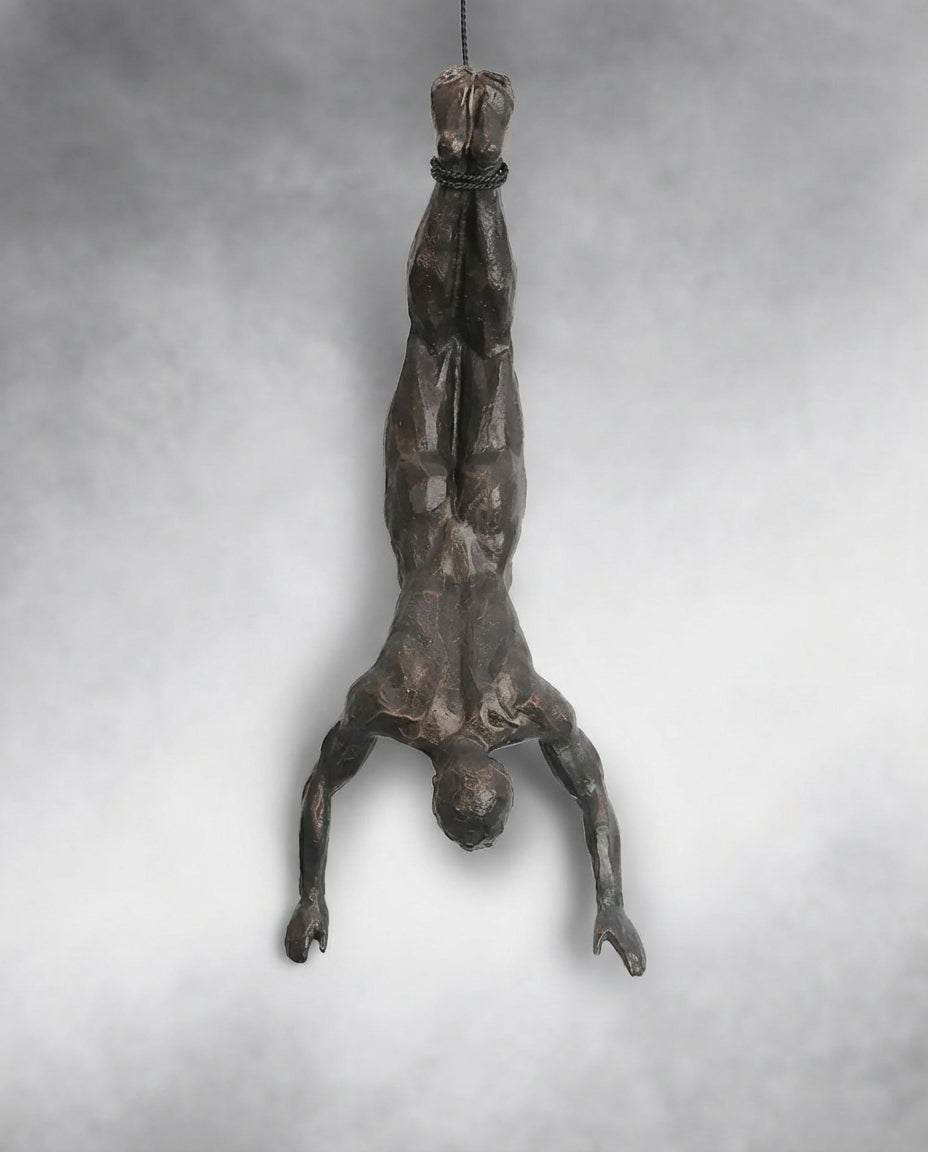 Climbing Man Wall Art Set | 3-Piece Resin Sculpture Decor