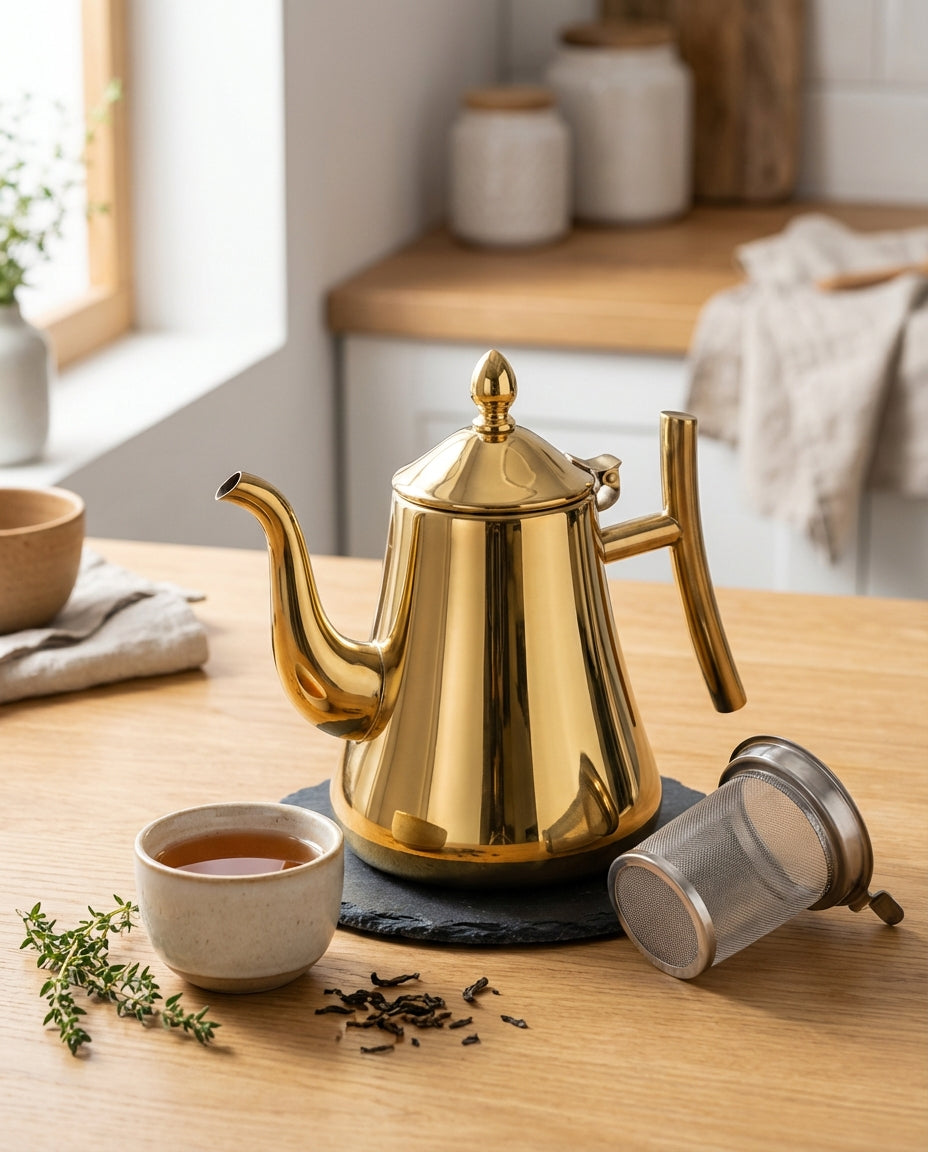 Induction Kettle with One Filter | Stainless Steel Tea Kettle