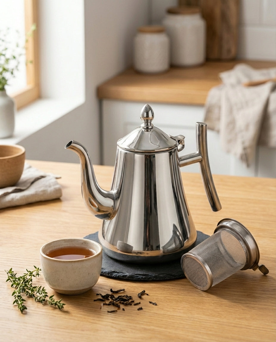 Induction Kettle with One Filter | Stainless Steel Tea Kettle