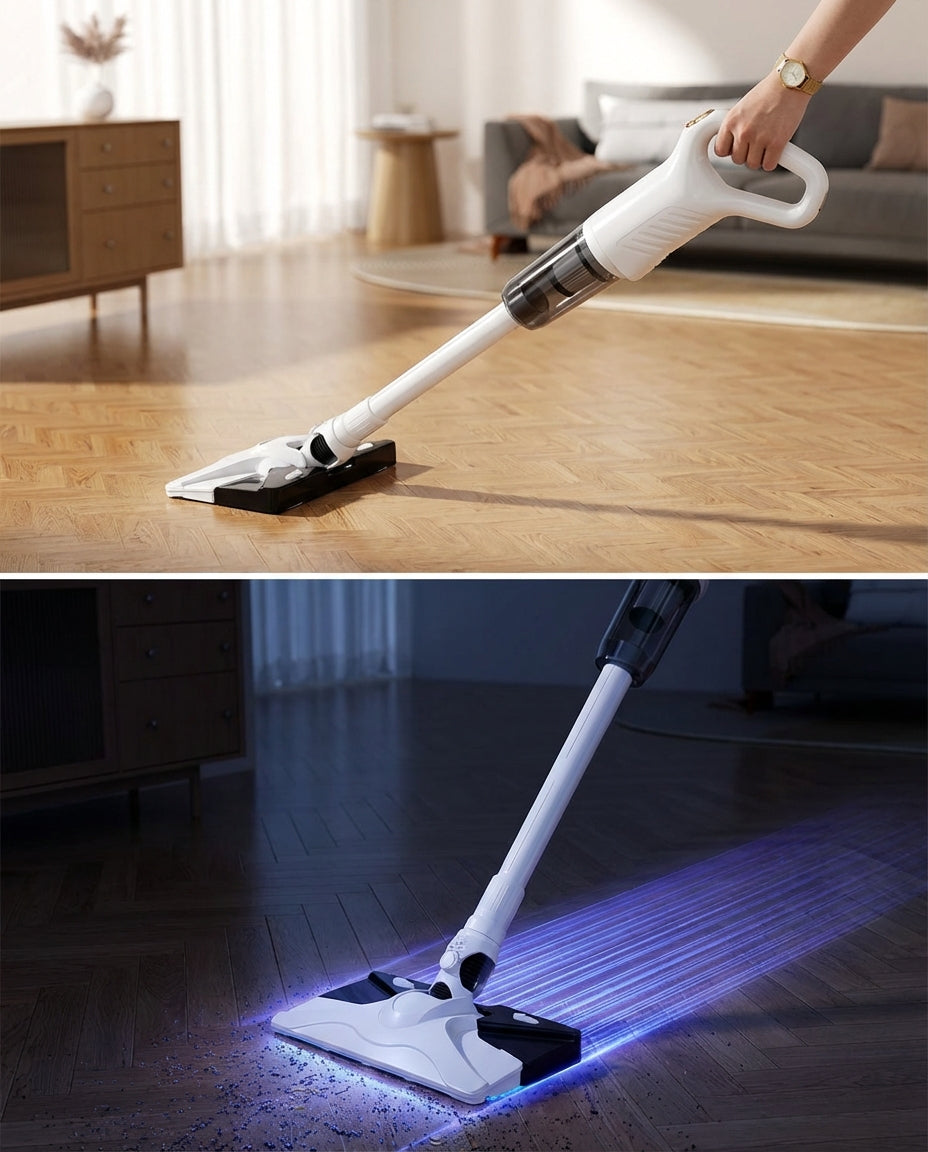 Cordless Vacuum Cleaner 3-in-1 | UV Light 15,000 Pa