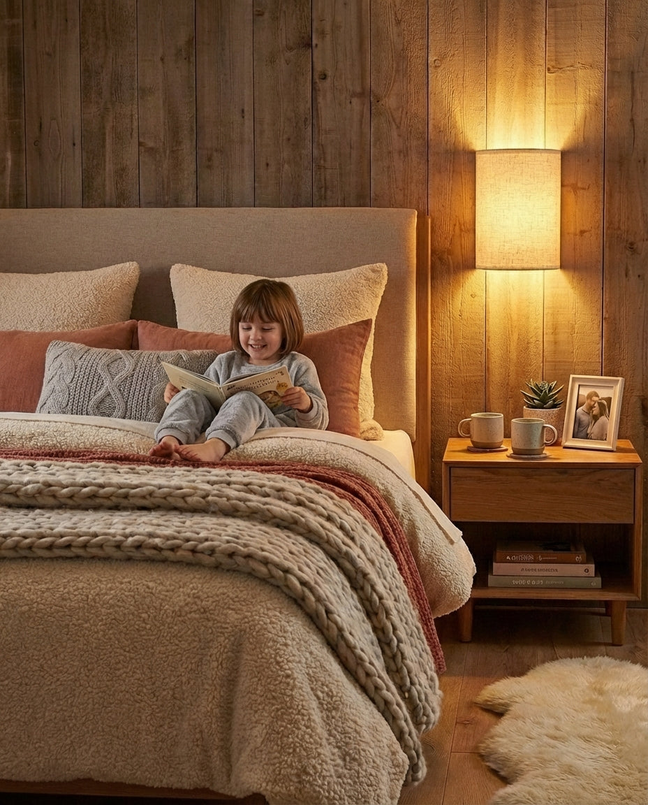 Wireless Wall Lights | 2-Pack Dimmable Linen Shades