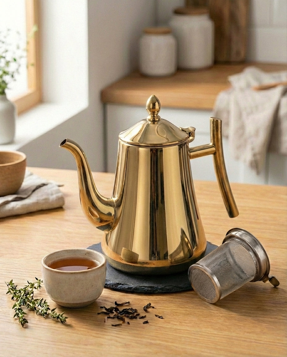 Induction Kettle with One Filter | Stainless Steel Tea Kettle