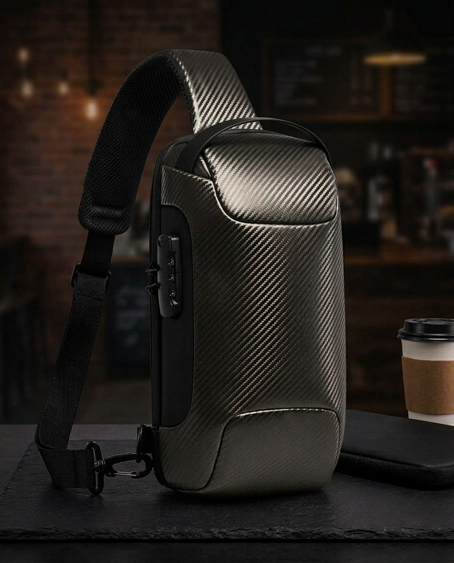 Anti-Theft Crossbody Sling Bag with USB Charging Port