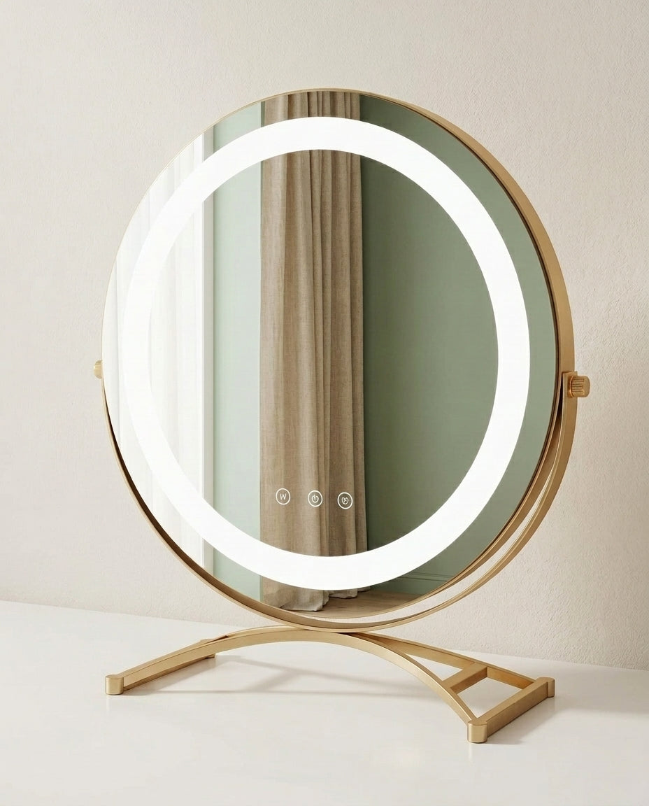 LED Makeup Mirror with Touch Control | Lumi Glow