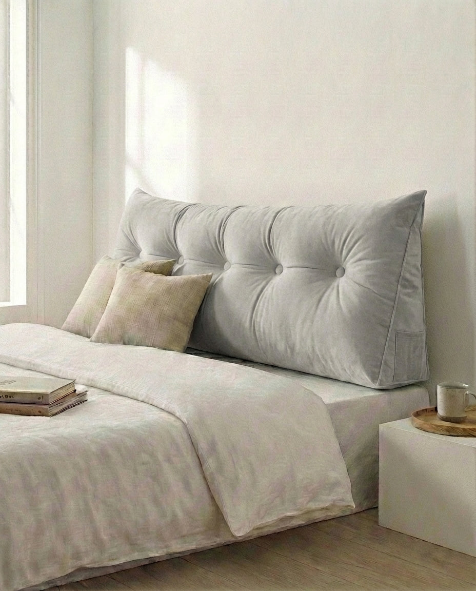Bed Reading Pillow | Ergonomic Backrest Cushion for Sitting Up