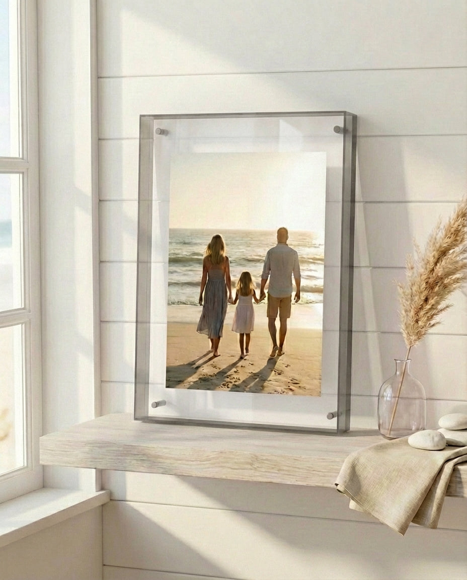 Coloured Acrylic Photo Frame | Modern Minimalist Design