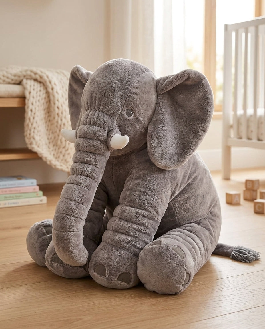 Plush Elephant Cuddle Cushion – Soft Baby Comfort Toy