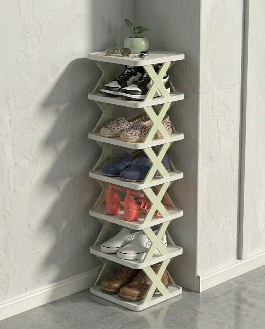 Vertical Shoe Rack | Multi-Tier Space-Saving Storage Stand