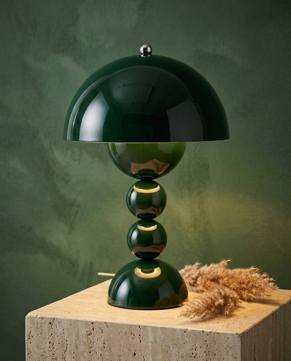 Scandinavian Table Lamp with Gold Accents | Orb Glow
