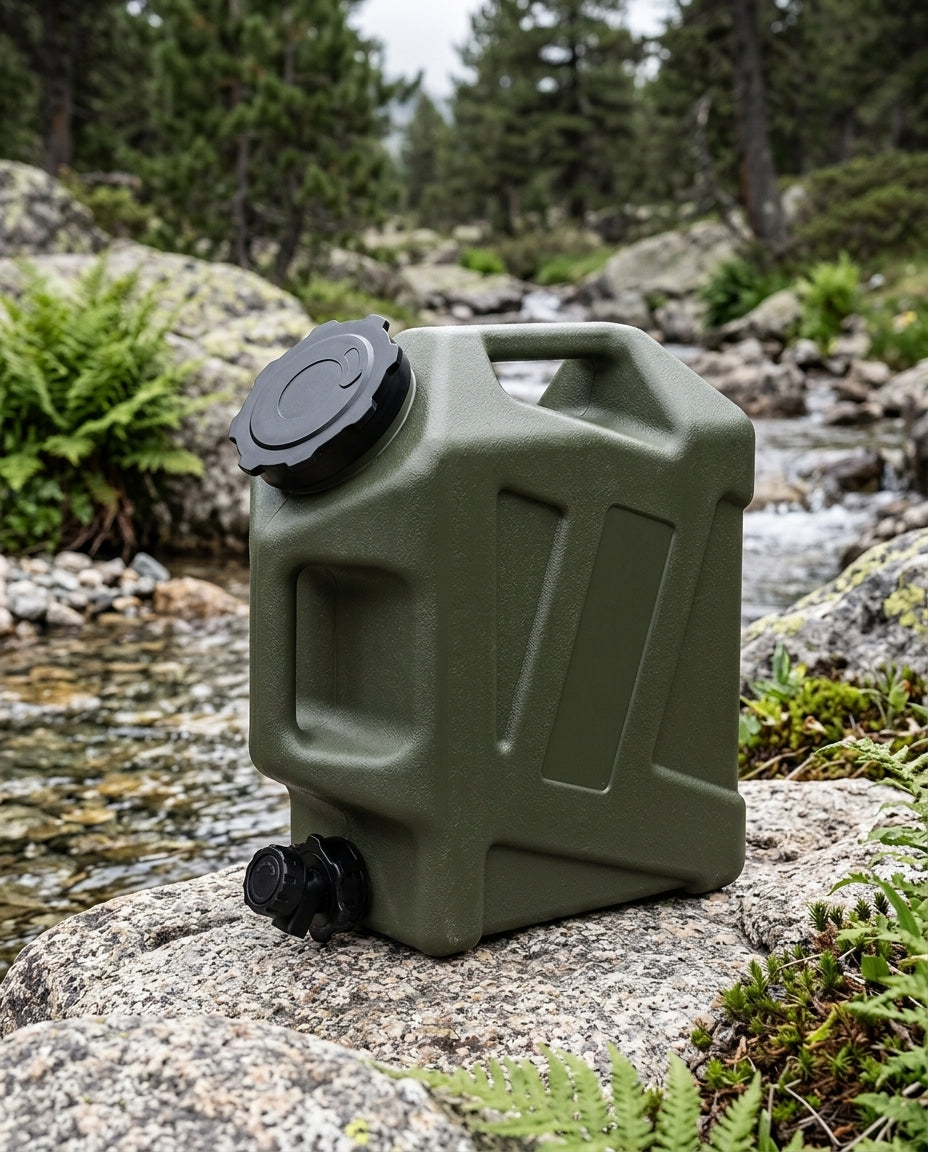 12L Camping Water Carrier | Portable Jerry Can with Tap