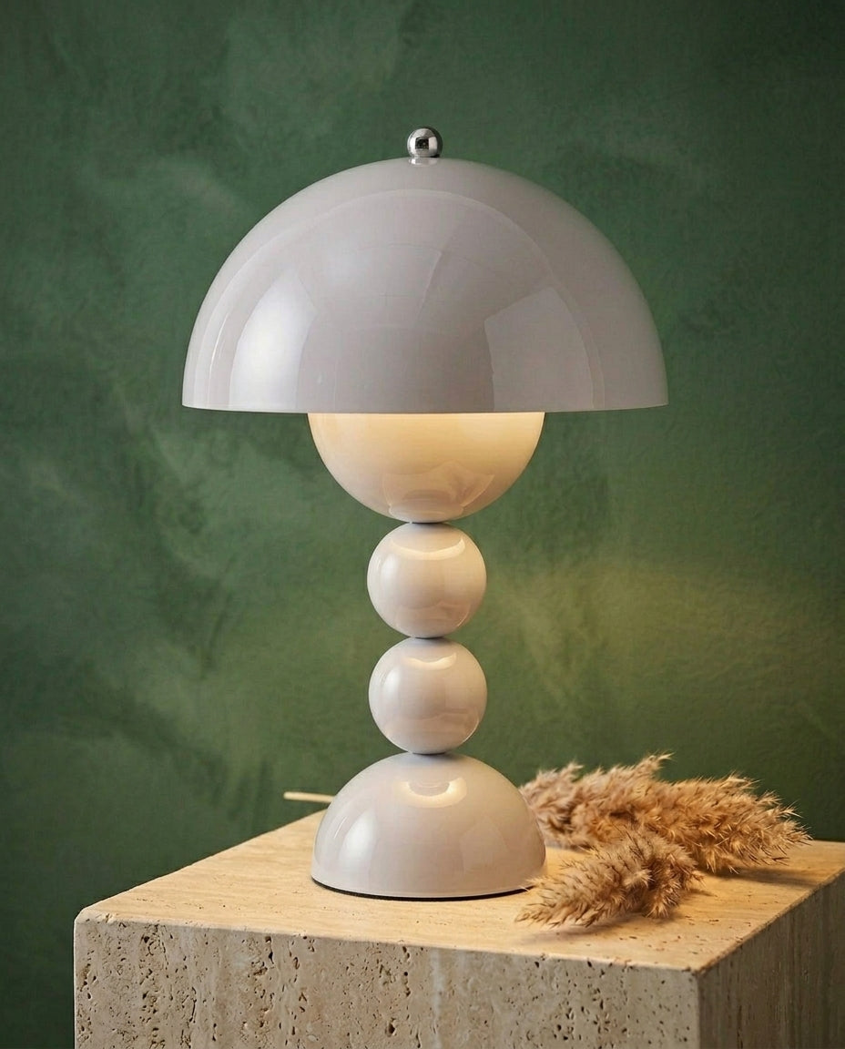 Scandinavian Table Lamp with Gold Accents | Orb Glow