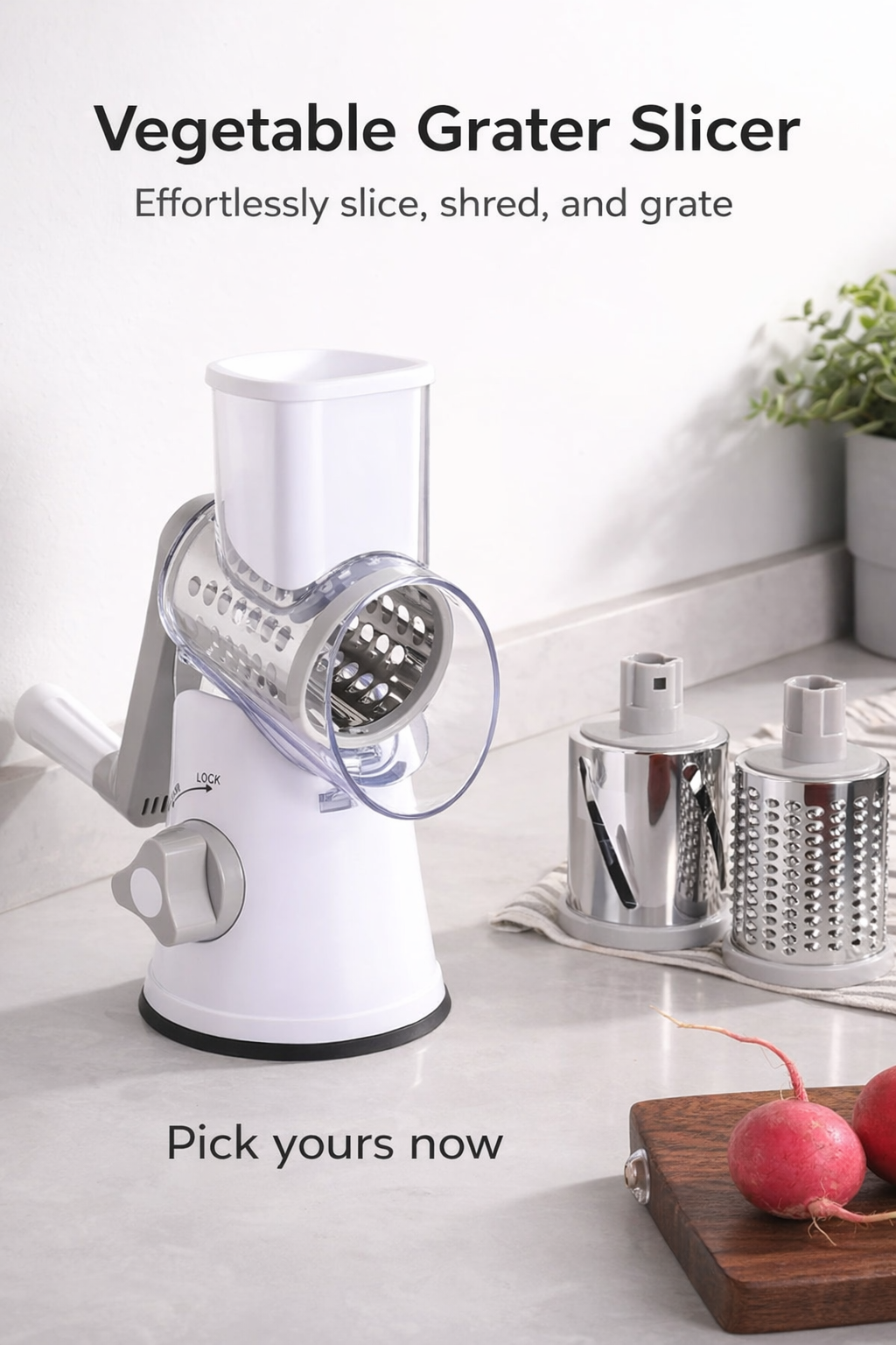 ChopMaster Pro 3-in-1 Rotary Grater