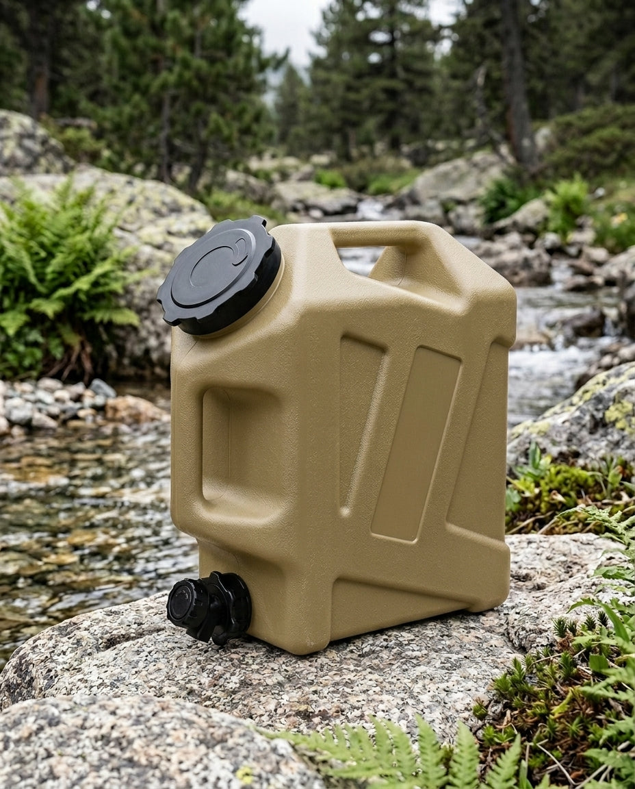 12L Camping Water Carrier | Portable Jerry Can with Tap