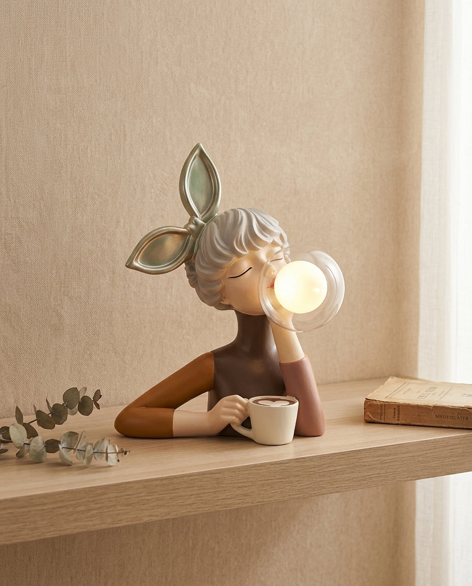 Bubble Gum Figure Lamp | Sculptural Decorative Table Light