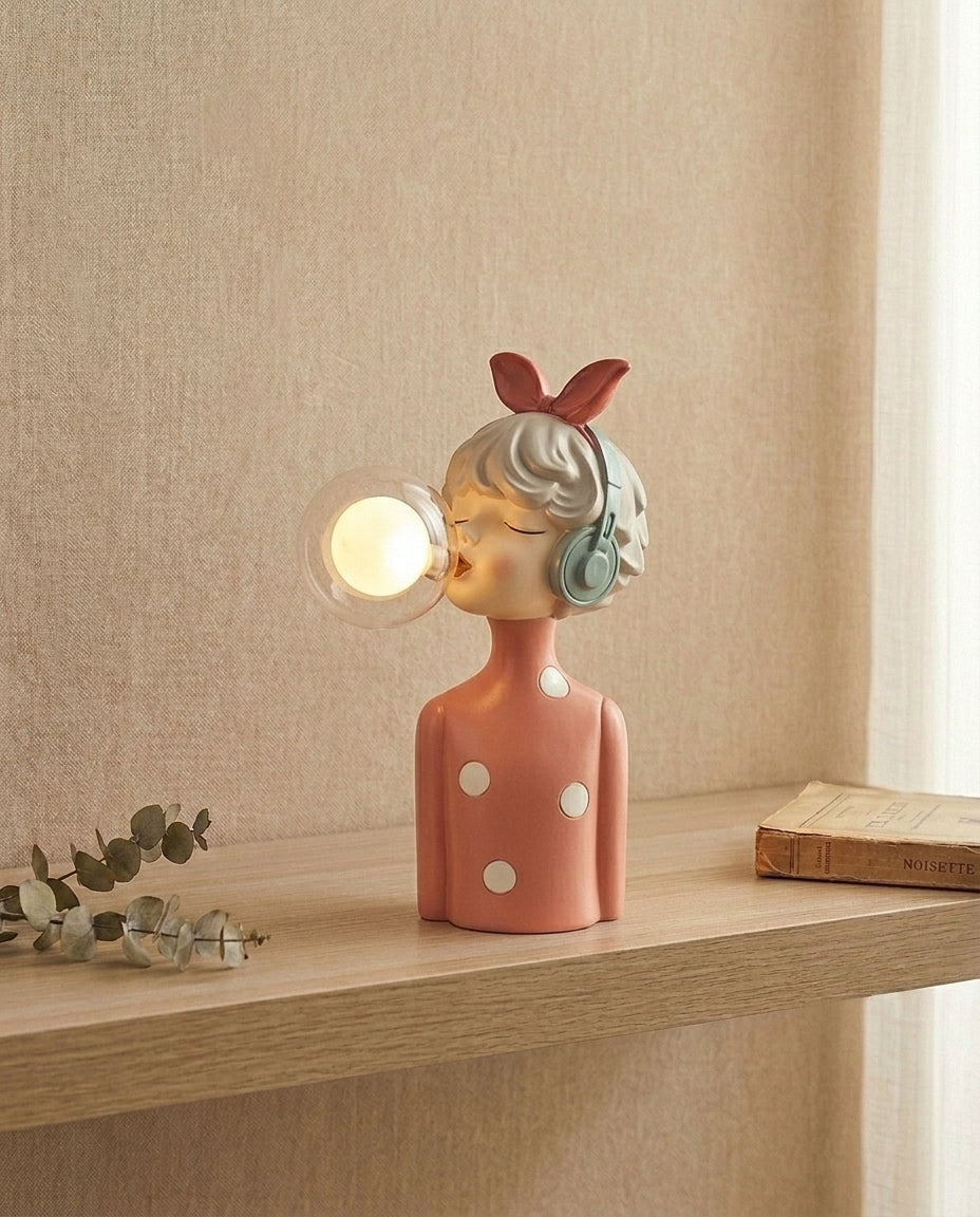 Bubble Gum Figure Lamp | Sculptural Decorative Table Light