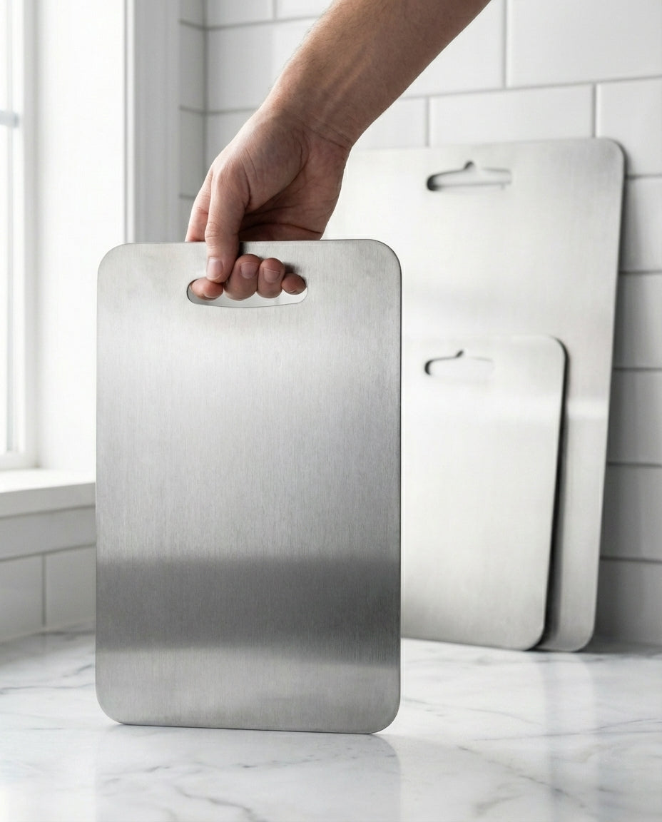 Titanium Steel Cutting Board | No BPA or Microplastics