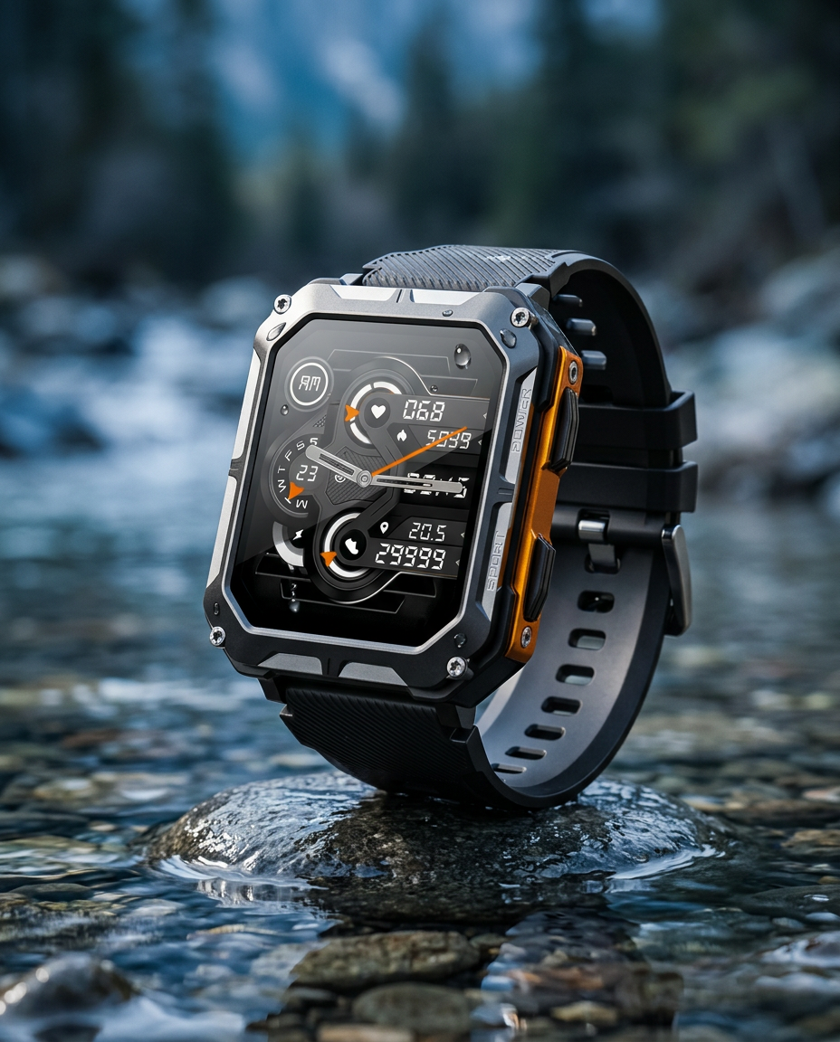 Rugged Smart Watch | Outdoor Tactical Sport Smartwatch