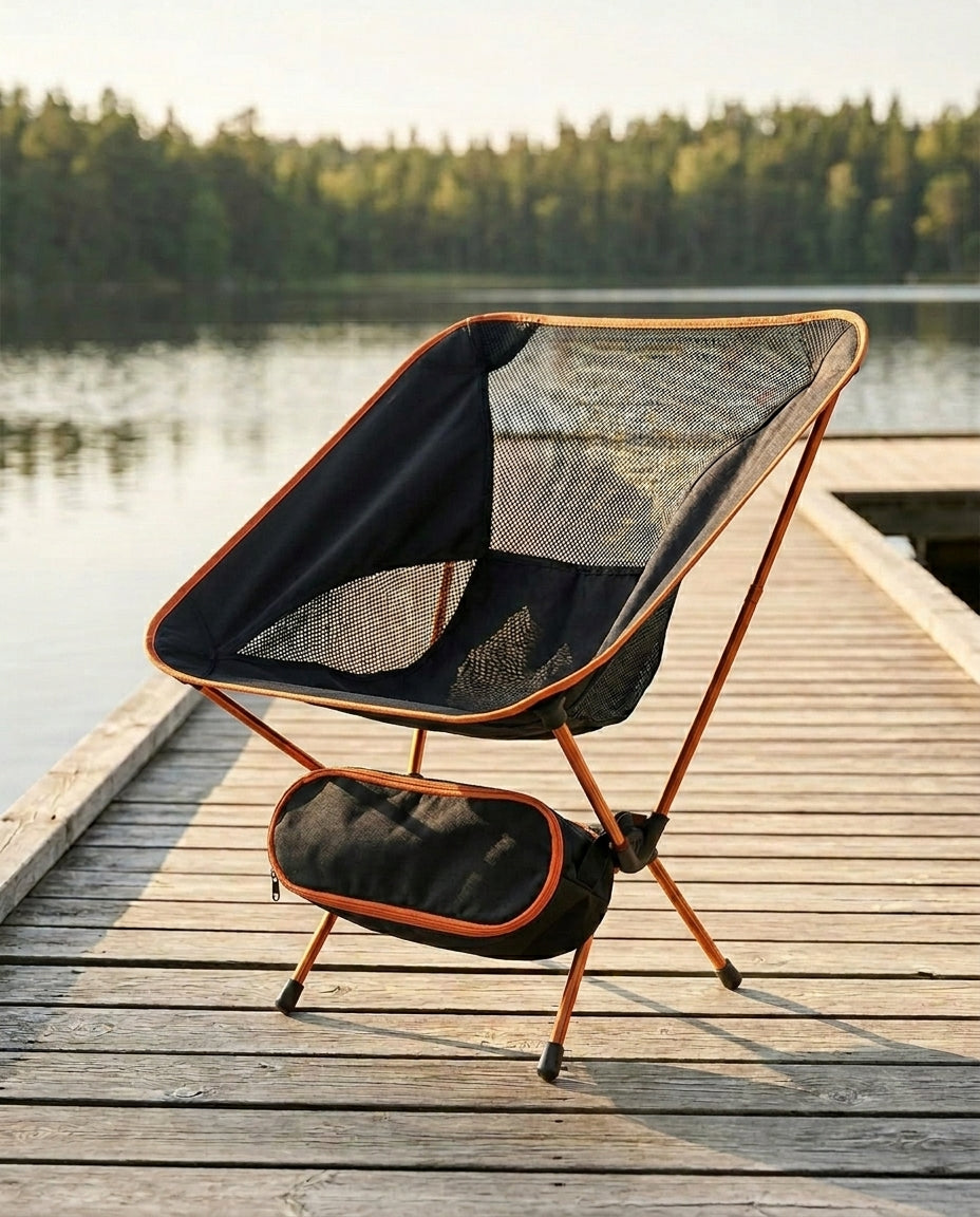 Foldable Camping Chair | Lightweight Backpack Beach Seat