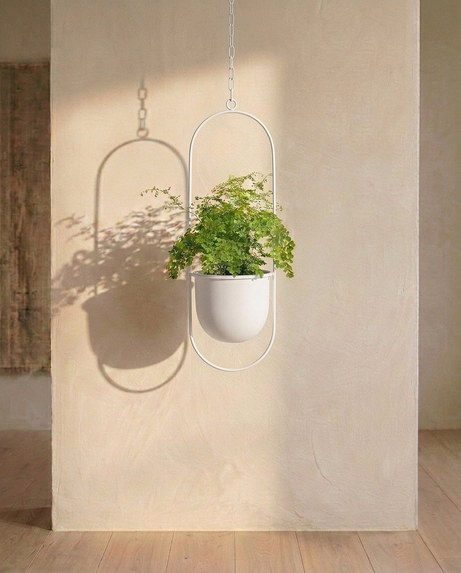 Hanging Plant Holder Indoor & Outdoor | Gold Ring Planter